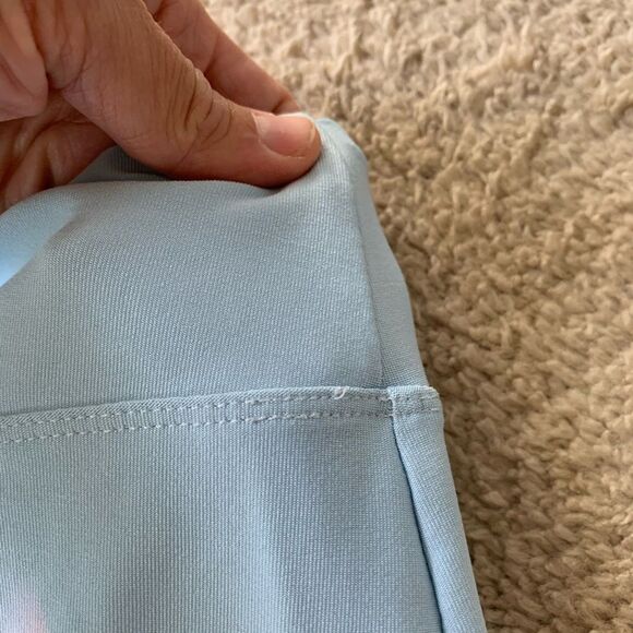 VTG Gray Tag Nike Fit Dry Light Blue Tennis Sport Skort Size L (12-14) - Picture 7 of 8